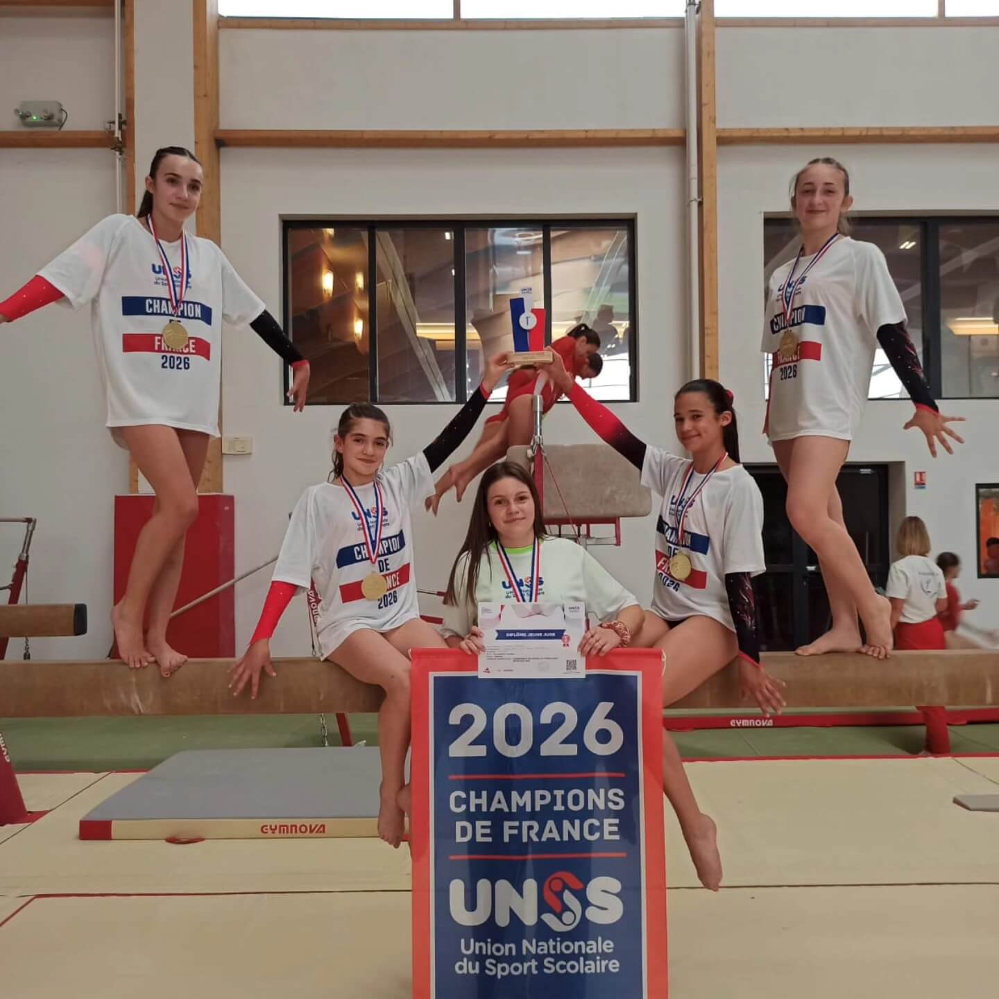 Le collège Notre Dame triomphe aux Championnats de France UNSS de gymnastique artistique